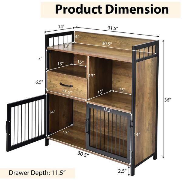 Tileon Multipurpose Storage Rack, with Drawer Cabinet and 2-Storage  Baskets, for Living Room, Home Office, Kitchen WYHDRA115 - The Home Depot