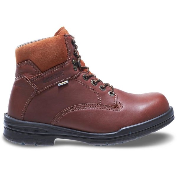 Wolverine Men's Durashock SR Work Boots - Soft Toe - Brown Size 7(M)