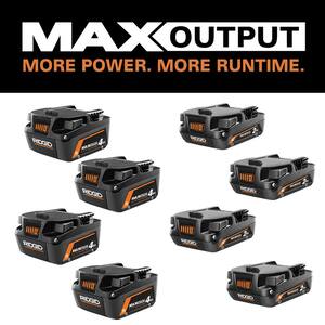 $329, Was $587, 44% Off! RIDGID 18V 4.0 Ah MAX Output Lithium-Ion Batteries (4-Pack) with 18V 2.0 Ah MAX Output Lithium-Ion Batteries (4-Pack) dealfomo