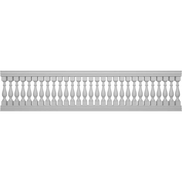 Ekena Millwork Fiberthane Traditional Balustrade 168 in. L x 41 in. H Fiberglass Railing Kit
