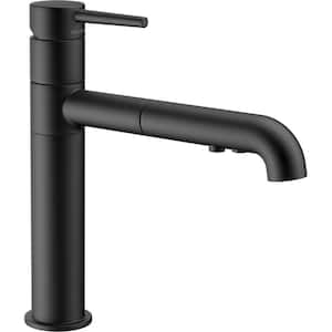 Trinsic Single-Handle Pull-Out Sprayer Kitchen Faucet In Matte Black