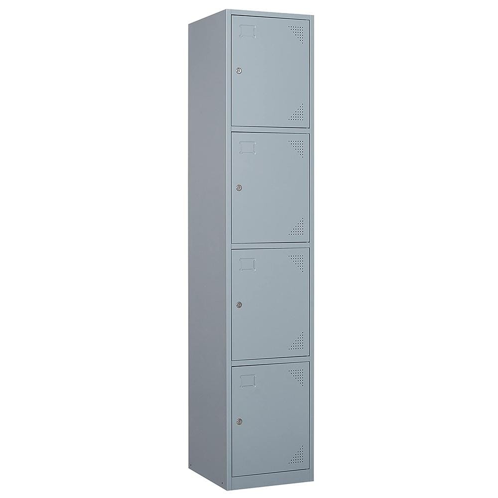 Lissimo 4-tier Metal Locker For Gym, School, Office, Metal Storage 