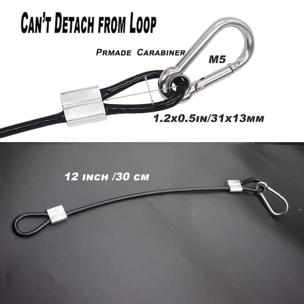 10-pieces 1 ft. Vinyl Coated Stainless Steel Wire Cable Lanyard