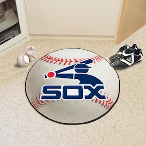 Chicago White Sox 27 in. Round Baseball Area Rug