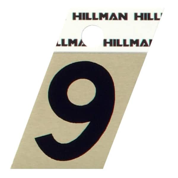 Hillman 1-1/2 in.Aluminum Angle-Cut Number 9