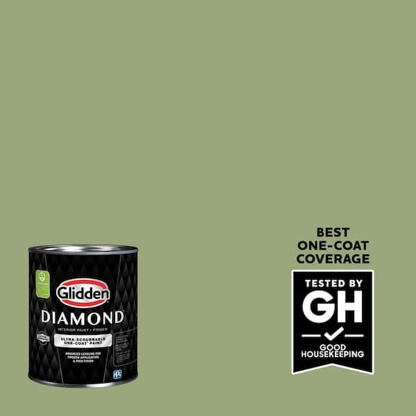 Glidden Diamond 1 qt. PPG1121-5 Guacamole Eggshell Interior Paint with Primer