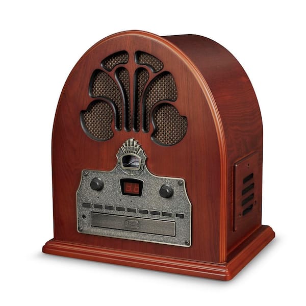 Lijkenhuis Reserveren ondersteuning Crosley Cathedral Radio Cd Player in Paprika CR32D-PA - The Home Depot