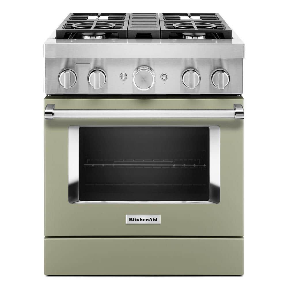 KitchenAid Dual Fuel Range (KFDC500JAV) - Avocado Cream KitchenAid Dual Fuel Range (KFDC500JAV) - Avocado Cream
