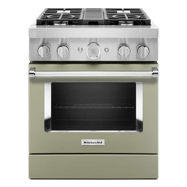 KitchenAid Dual Fuel Range (KFDC500JAV) - Avocado Cream KitchenAid Dual Fuel Range (KFDC500JAV) - Avocado Cream