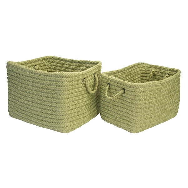 Colonial Mills Modern Mudroom Polypropylene Storage in Sage (Set of 2)