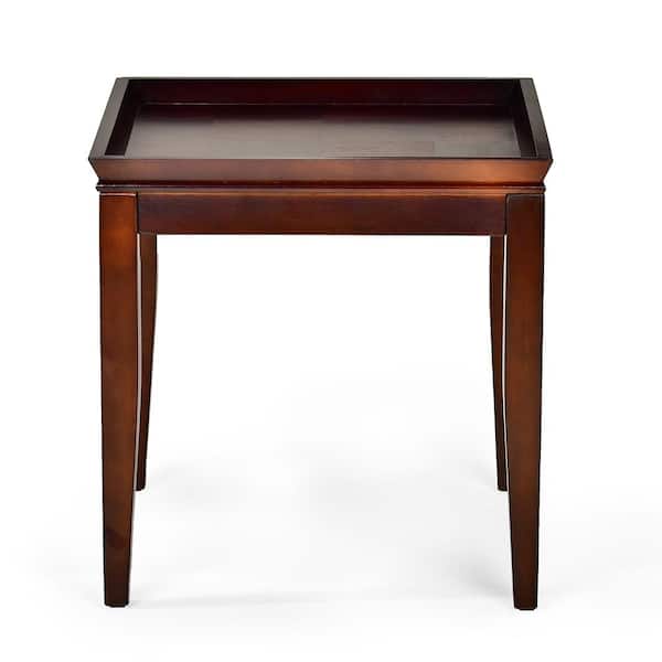 Unbranded Clemson Merlot Cherry End Table