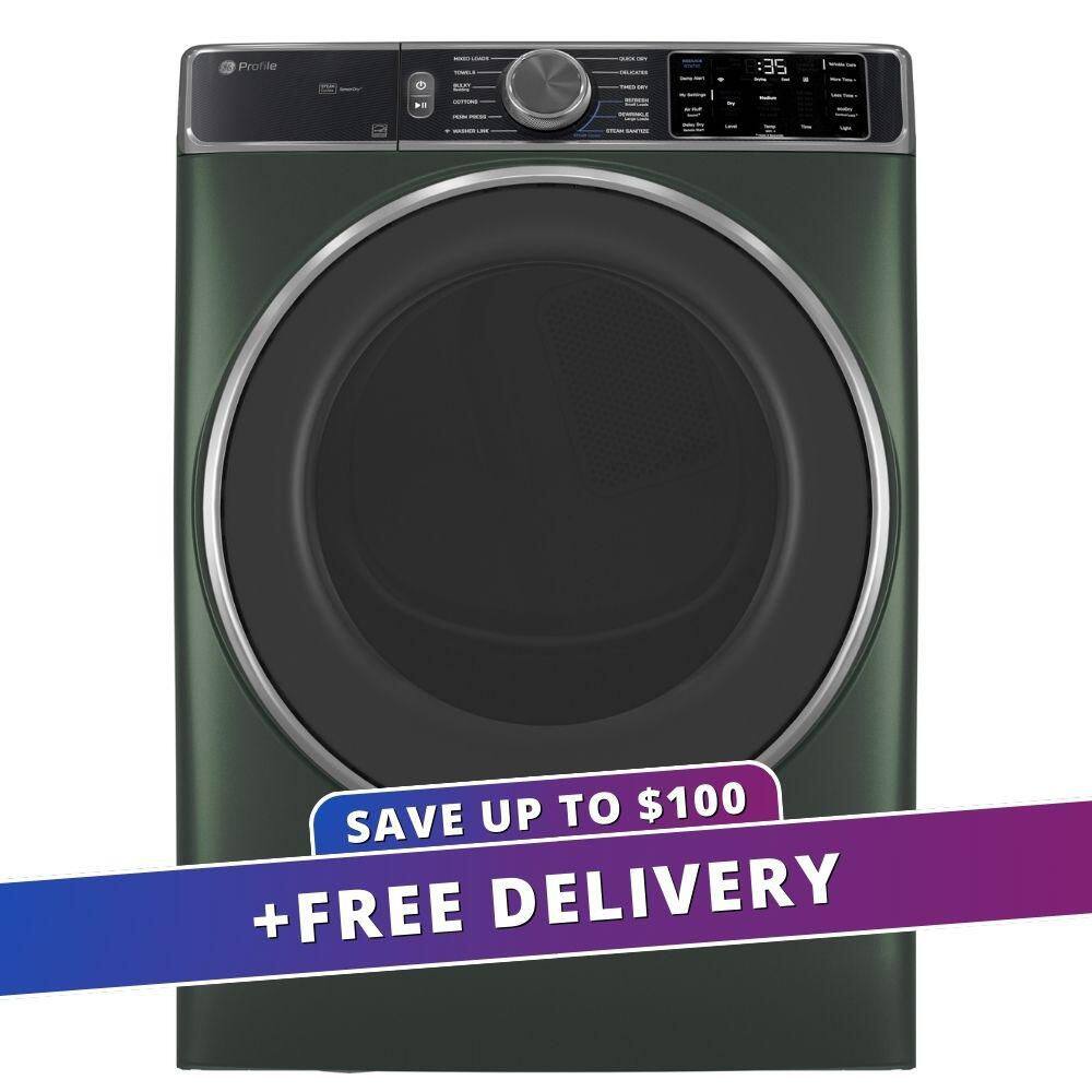 GE Profile 7.8 cu. ft. Capacity Vented Smart Front Load Gas Dryer in ...