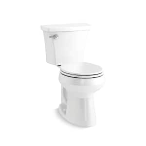Highline 12 in. Rough In 2-Piece 1.1 GPF Dual Flush Elongated Toilet in White Seat Not Included