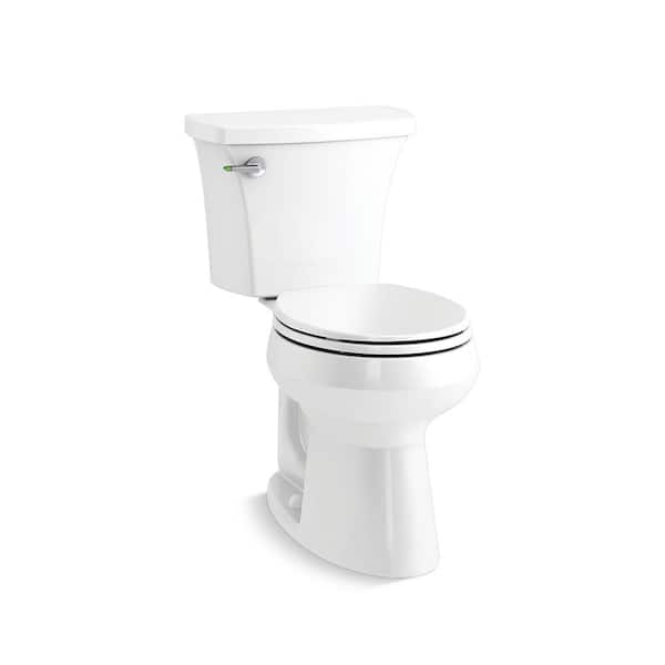 KOHLER Highline Arc 2-piece 1.1/1.6 GPF dual-flush elongated toilet in white (seat not included)