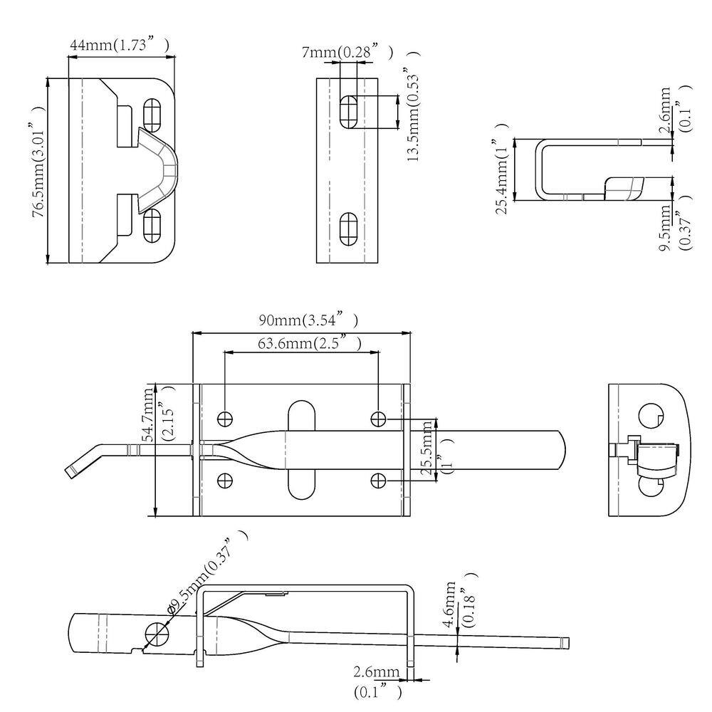 Buy Black Heavy Duty Gate Thumb Latch Online at Lowest Price in India