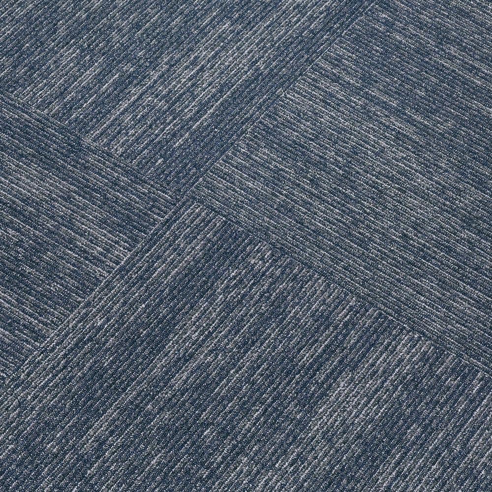 Elite 24" x 24" Navy Blue Textured Nylon Carpet Tile