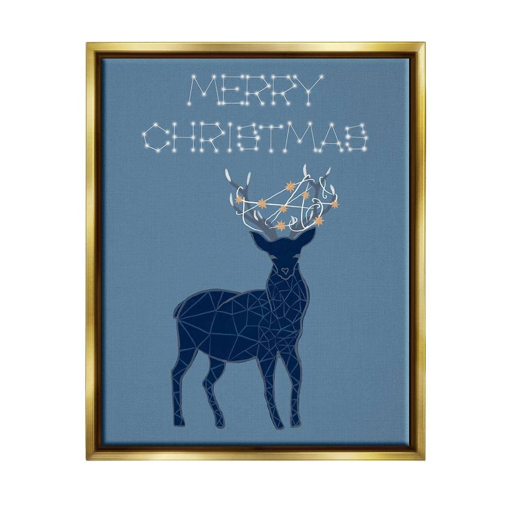 Christmas Constellation Deer by Hannah Byatt 1 Piece Floater Frame Graphic Print Animal Poster Art Print 21 in. x 17 in. price history on PriceWatchPro