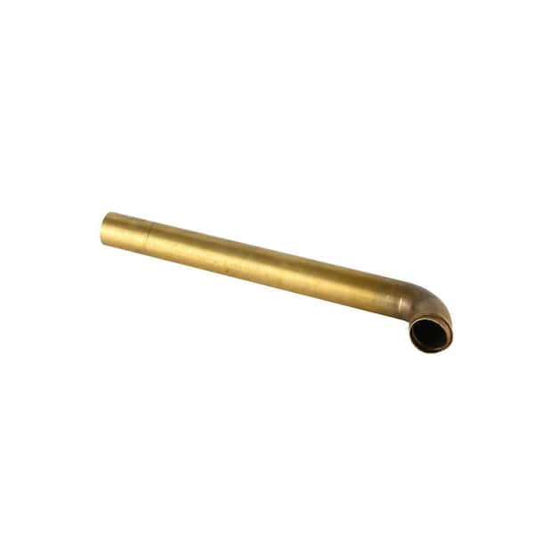 1-1/2 in. x 15in. Unfinished Brass Slip-Nut Sink Drain Wall Tube