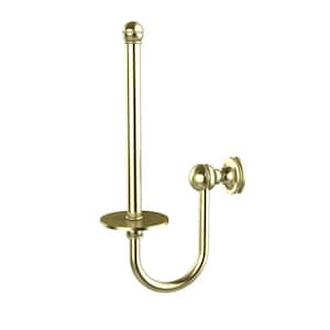 Mambo Collection Upright Single Post Toilet Paper Holder in Satin Brass