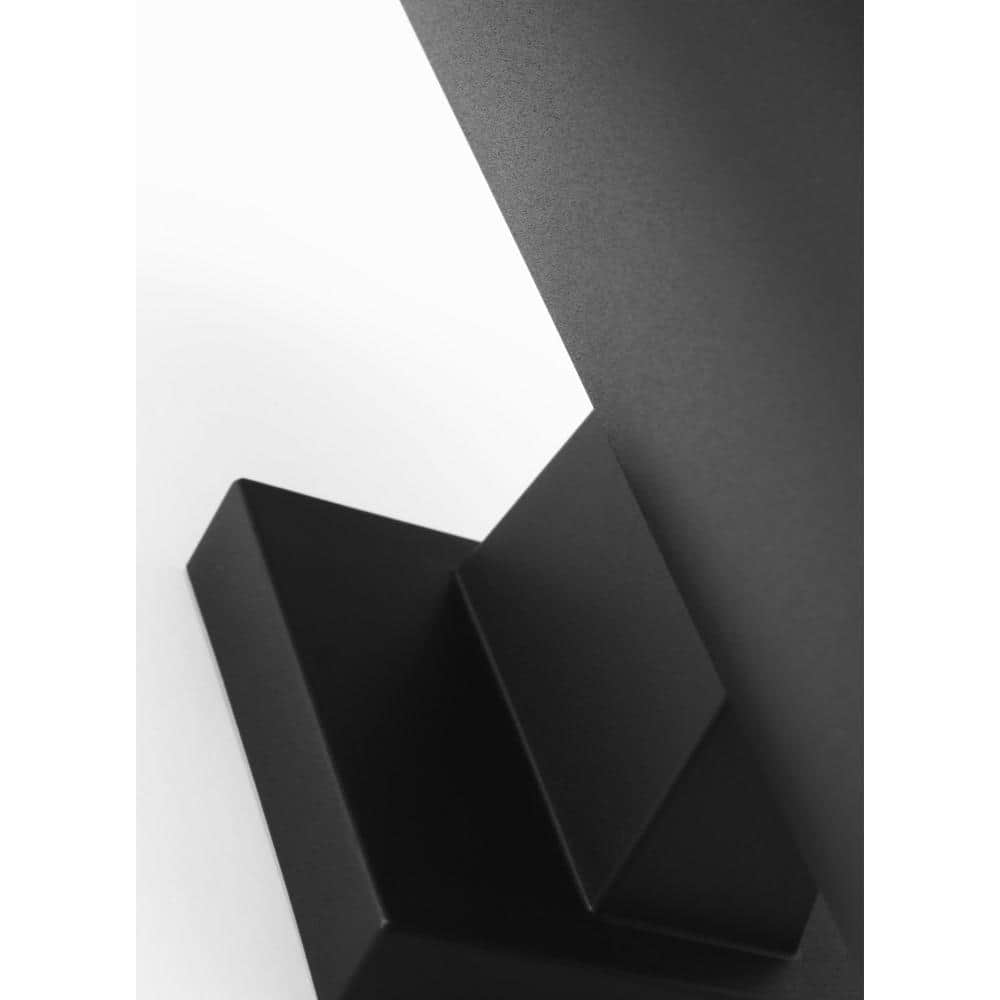 Elegant 18" Dimmable Black & Bronze Outdoor Wall Cylinder