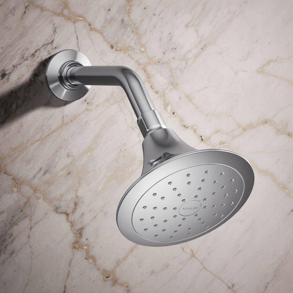 Polished Chrome Single-Function Rain Showerhead