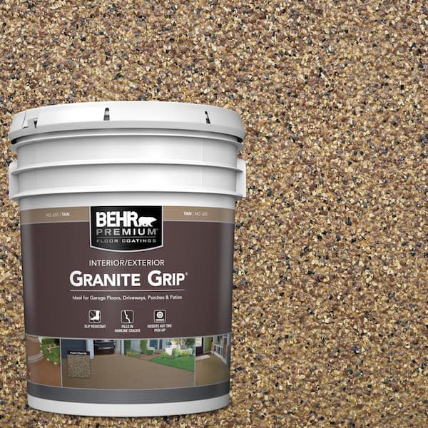 BEHR PREMIUM 5 Gal. #GG-13 Pebble Sunstone Decorative Flat Interior/Exterior Concrete Floor Coating