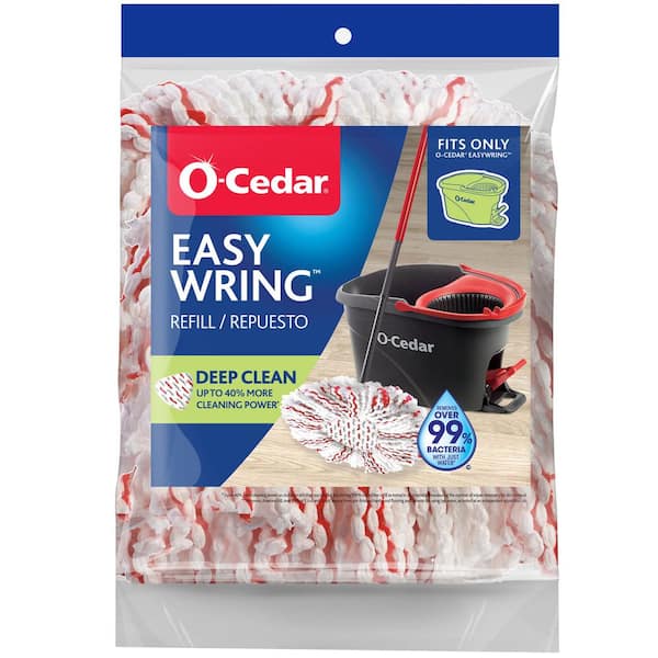 O-Cedar EasyWring Deep Clean Spin Mop Head Replacement, 40% More ...