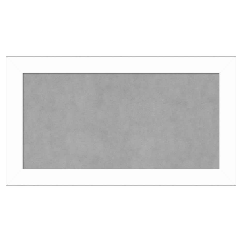 Amanti Art Basic White Narrow 27 in. x 15 in. Magnetic Board, Memo ...