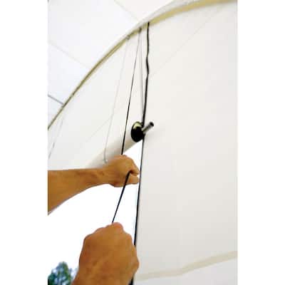 Pull-Eaze Roll-Up Door Kit with Marine-Grade Nylon Rope, Double-Zippered Doors, and One-Pull Access