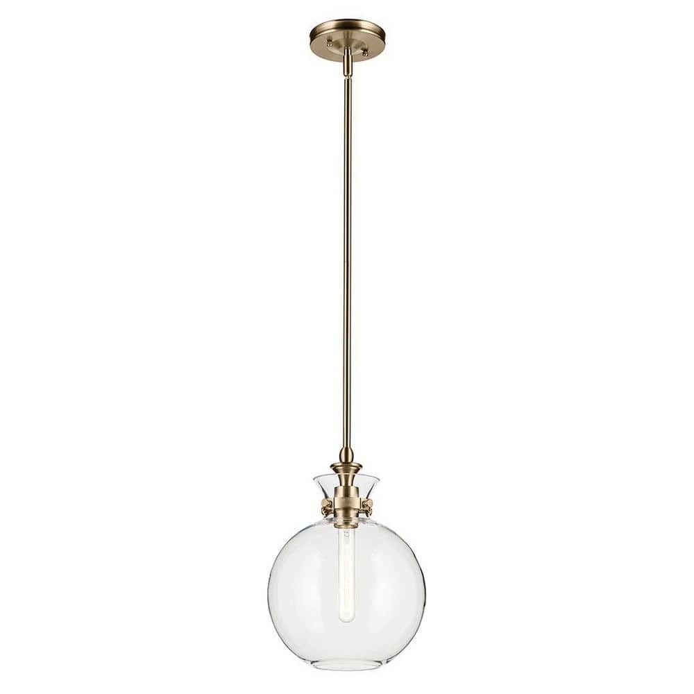 Laria 10.25 in. 1 Light Pendant with Clear Glass in Champagne Bronze price history on PriceWatchPro