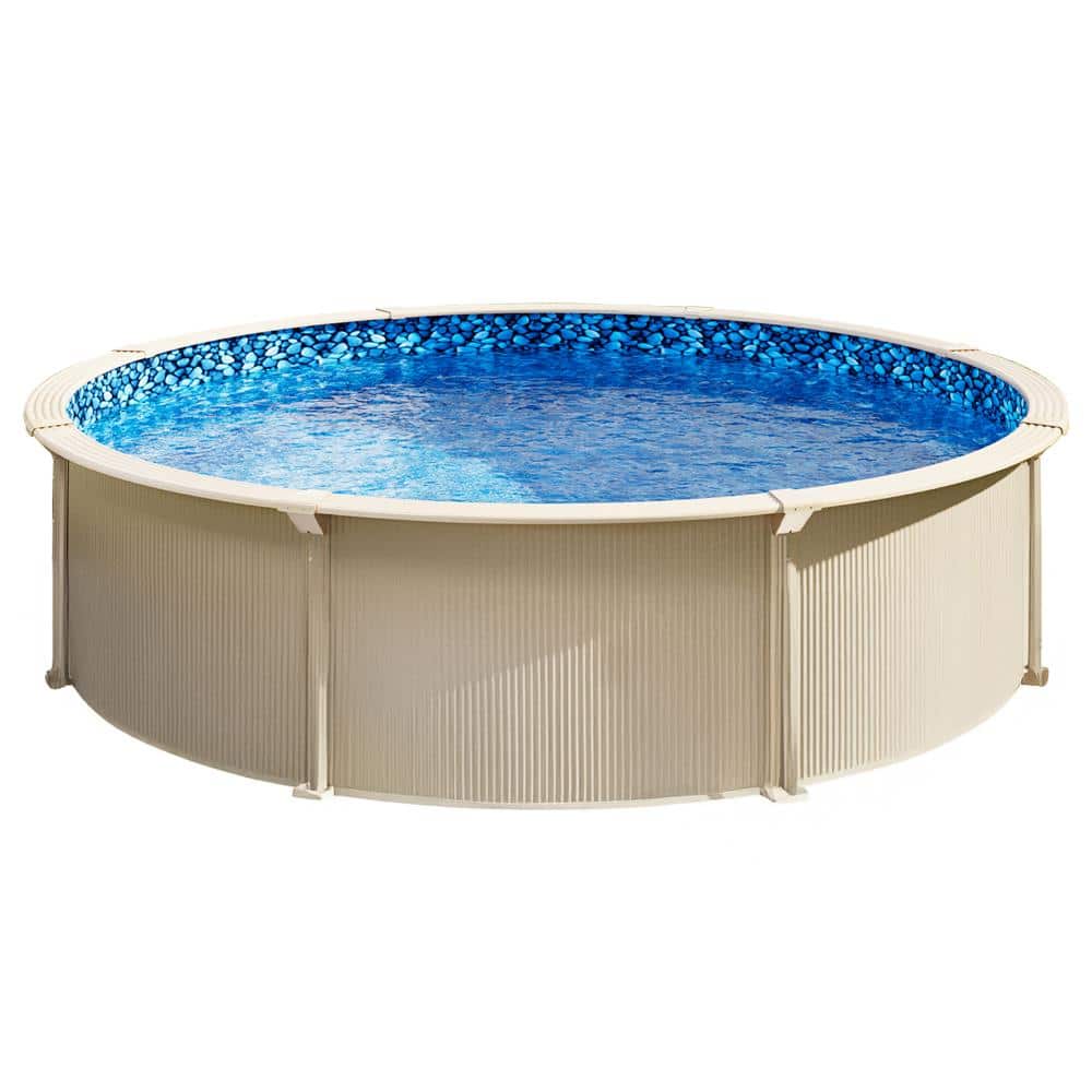27 ft. Round Overlap Above Ground Pool Liner, 48 to 54 in. Wall Height, Standard Gauge Vinyl Replacement Liner price history on PriceWatchPro