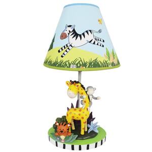 Fantasy Fields 15.5 in.H Sunny Safari Multi-Color Table Lamp