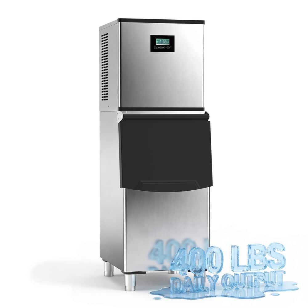 20.28 in. 550 lb./24H Freestanding Commercial Ice Maker Full Size Ice Cubes w/ 250 lb. Ice Storage Silver price history on PriceWatchPro