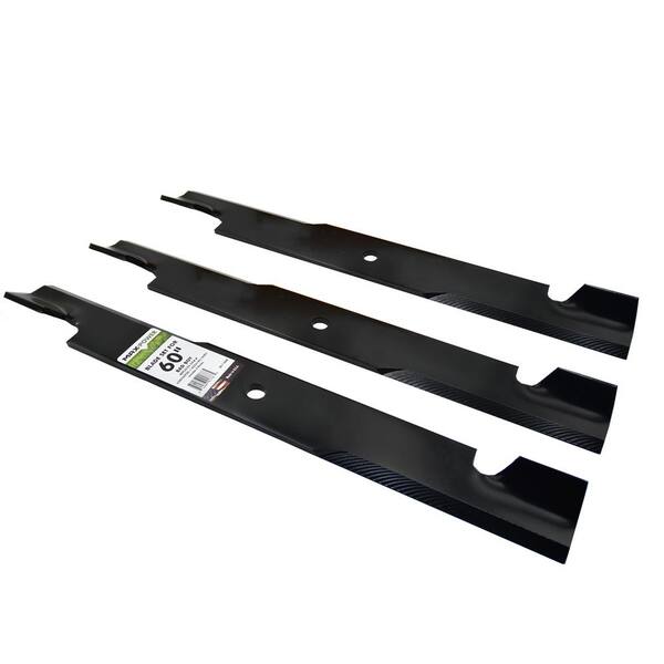 MaxPower 3 High Lift Blades for Many 60 in. Cut Exmark Mowers Replaces OEM  #'s 1-633483, Bad Boy 038-2007-00, 105771803, 133-2127 561136B - The Home  Depot