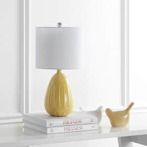 Linnett 20 in. Yellow Table Lamp