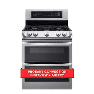 6.9 cu. ft. Smart wi-fi Enabled Gas Double Oven Slide-In Range with ProBake  Convection® and EasyClean®