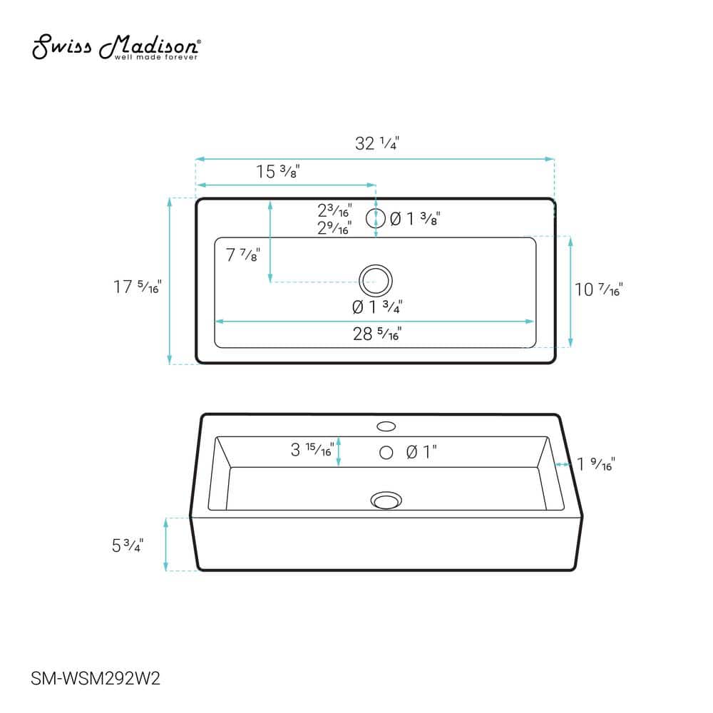 Static White Marble Ceramic Wall-Mount Sink