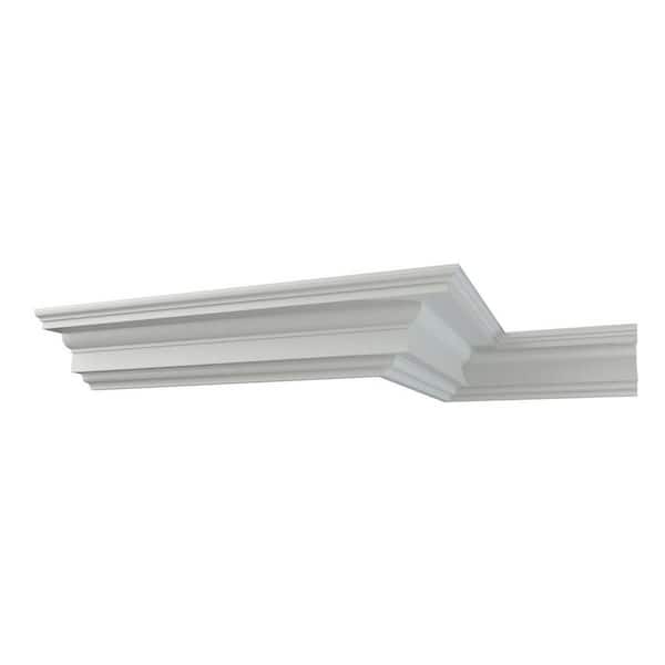 Ekena Millwork Ethan 9.625 in. D x 12 in. W x 96 in. L Polyurethane Crown Moulding