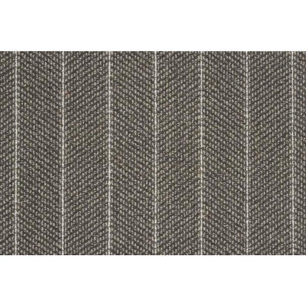 Forsooth - Shadow - Brown 12 ft. 32 oz. Wool Pattern Installed Carpet