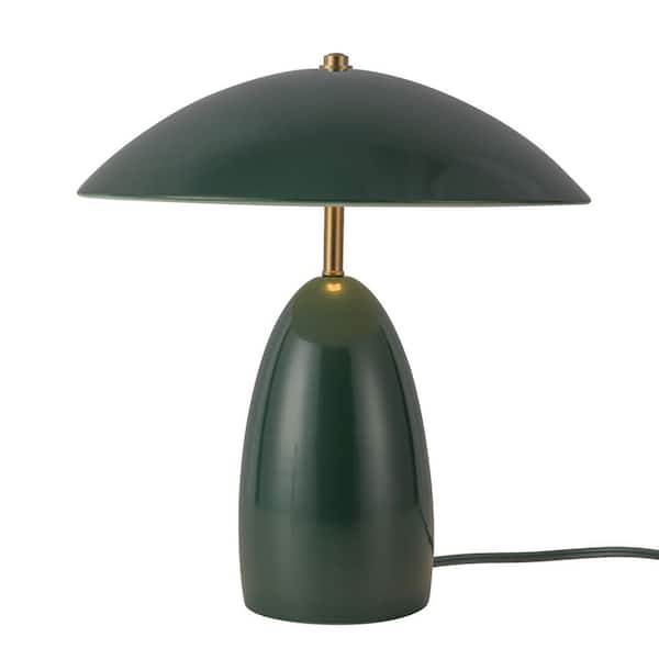ALORA MOOD Poppy 12 in. 1-Light 8-Watt Pine Green Integrated LED Table Lamp