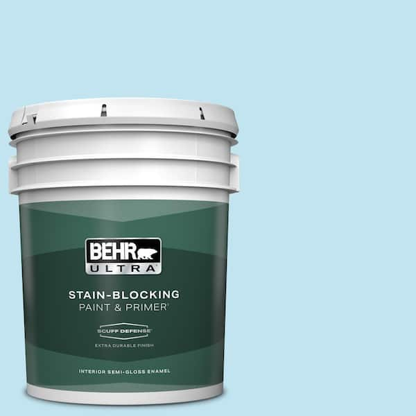 BEHR ULTRA 5 gal. #530A-2 Skylark Extra Durable Semi-Gloss Enamel Interior Paint & Primer