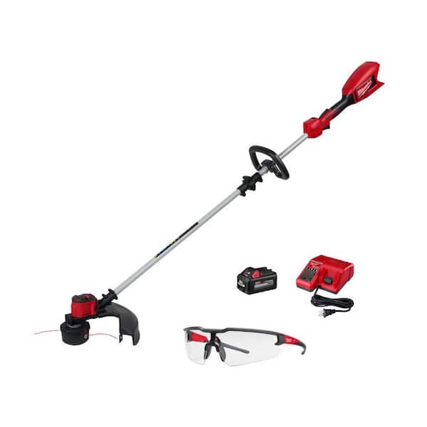 M18 Brushless 18V 16 in. Cordless Battery Powered String Trimmer Kit w/ Clear Safety Glasses Anti-Scratch Lenses
