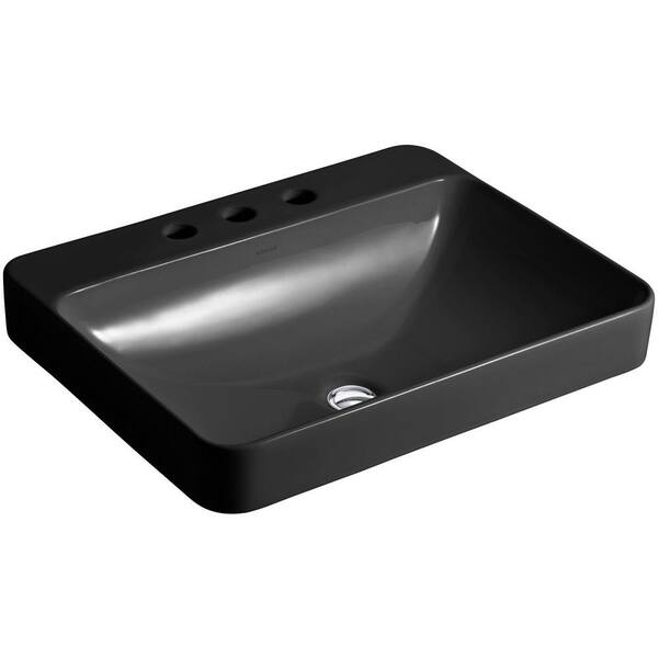 KOHLER Vox 23 in. Rectangle Vitreous China Vessel Sink in White with Overflow Drain
