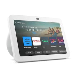 Certified Refurbished Echo Show 10 (3rd Gen) | HD smart display with motion  and Alexa | Glacier White