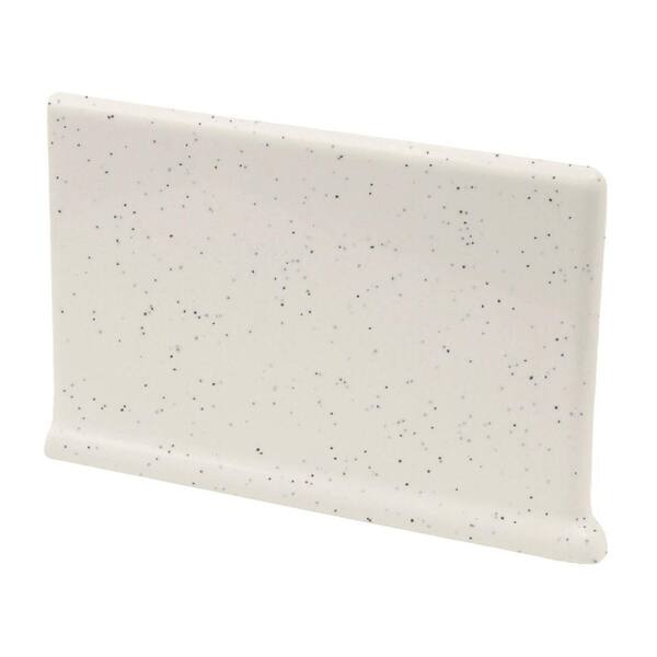 U.S. Ceramic Tile Color Collection Bright Granite 4-1/4 in. x 6 in. Ceramic Left Cove Base Corner Wall Tile-DISCONTINUED