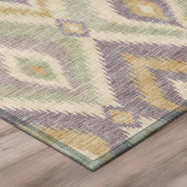Chantille Machine Washable Indoor/Outdoor Abstract ACN3072 Purple 5 ft. x 7 ft. 6 in. Area Rug