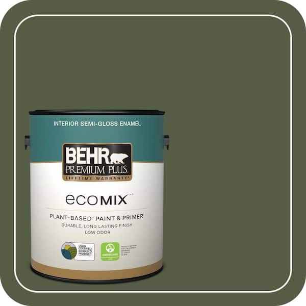 1 gal. #420F-7 Forest Ridge Semi-Gloss Enamel EcoMix Plant-Based Interior Paint & Primer