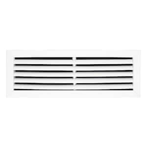 20 in. x 6 in. Aluminum Return Air Grille in White