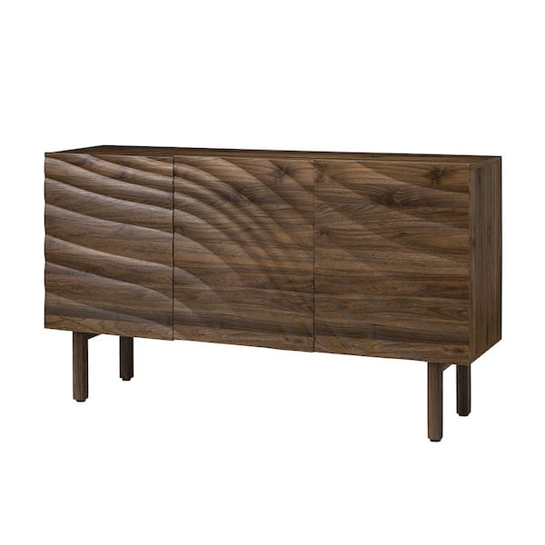 JAYDEN CREATION Pirithous 58'' Wide Oak Sideboard with Solid Wood Legs