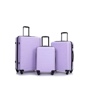 ABS 3-Piece Luggage Sets Lightweight With Suitcase Spinner Wheels